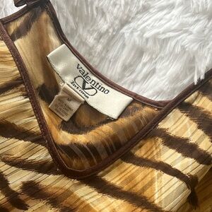 Valentino Brown and Tan Chemise